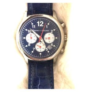 Snakeskin pattern thick wrist watch